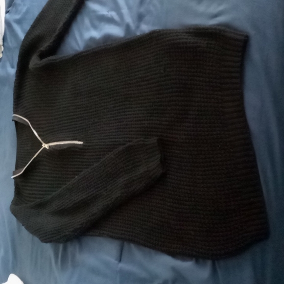 Quarter Zipper Long Sleeve Sweater - Picture 1 of 5